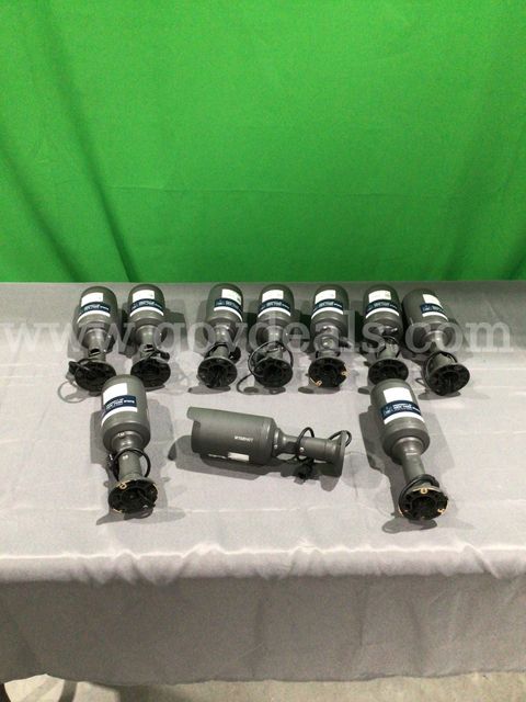 Lot of (10) Wisenet Network Cameras