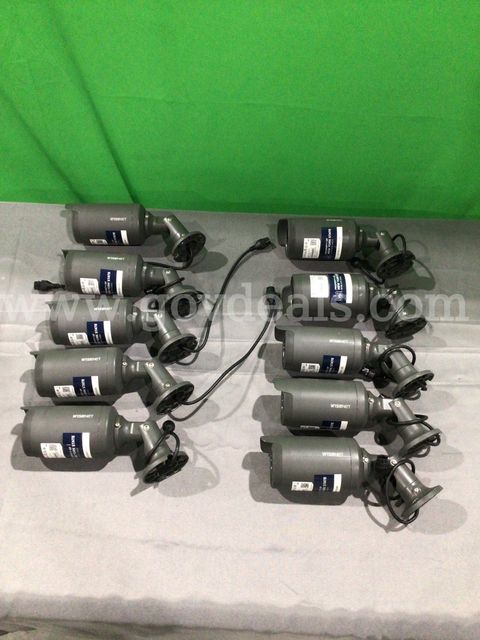 Lot of (10) Wisenet Network Cameras