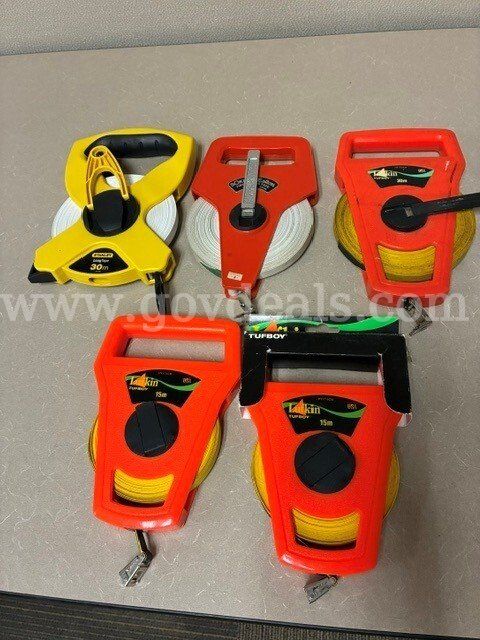 Lot of (5) Various Open Tape Measures