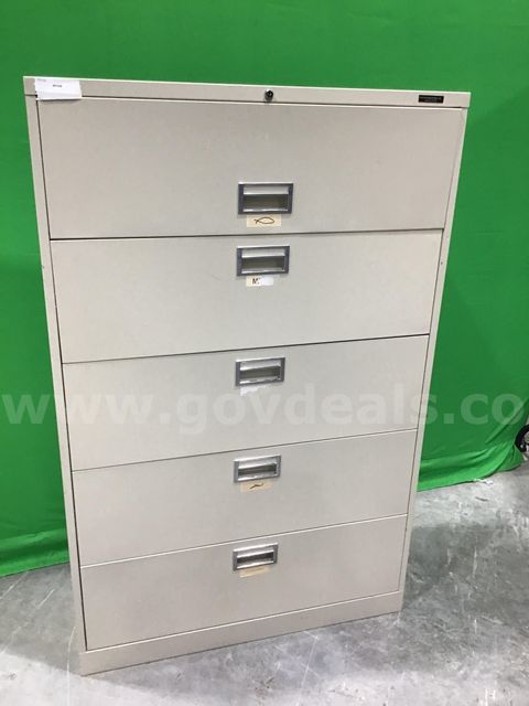Five-Drawer Lateral File Cabinet