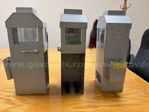 Various Fare boxes and vaults from public transit