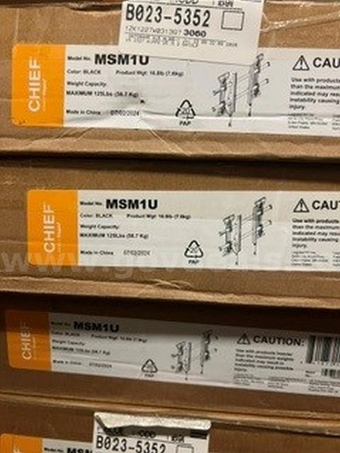 Lot of (8) 2015 Chief MSM1U Medium Fusion Micro-Adjustable Fixed Wall Mount**New Condition**