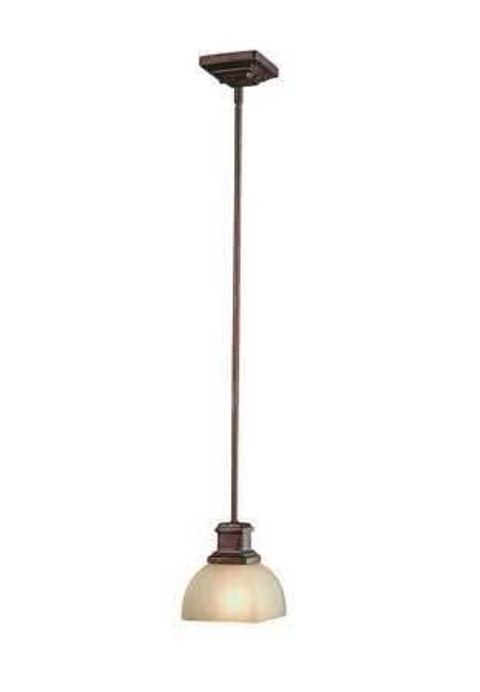 Brand New - Dolan Lighting - 2371-90 Sienna Mini Pendant With Carmelized Glass