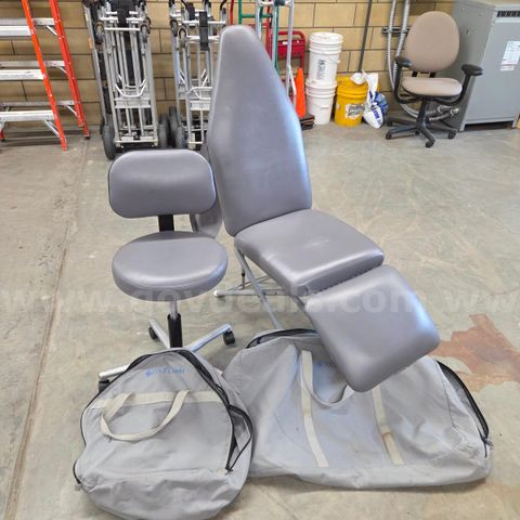 DNTLworks Portable Dental Bundle - Model 4012 Chair & Model 4110 Stool w/Cases