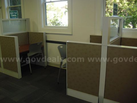 Study / Library Carrels, Cubicle - Enclosed Desk With High Side And Back Panels