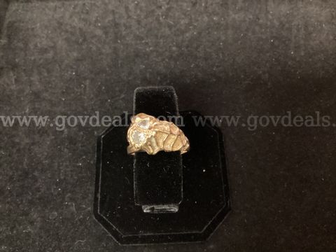 14K Gold Men's Ring with Real Diamonds