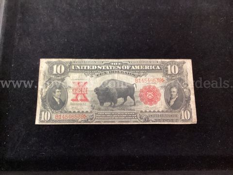 Ten Dollar Us Note Series 1901