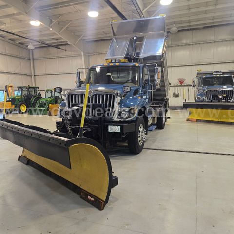 2013 International 7400 SFA 4x2 Dump Truck with Plow & Salt Spreader