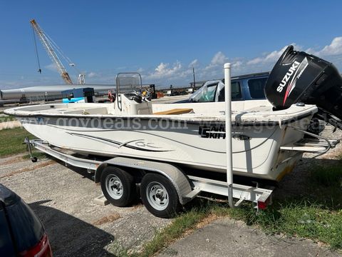 2013 Carolina Skiff, 2013 Suzuki150hp Engine, 2025 Coastline Tandem Axle Trailer