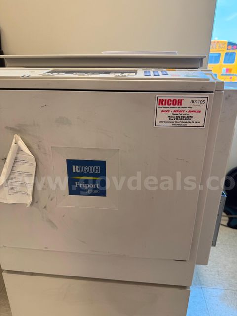 Ricoh Priport JP3000 Digital Duplicator – Commercial High-Volume Printing Equipment