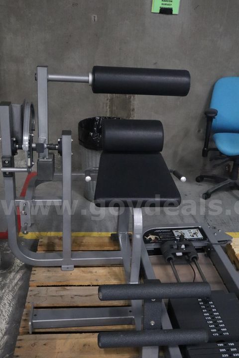 Back extension weight machine