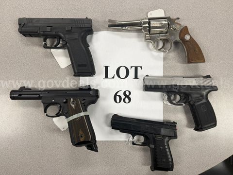 5 Handguns - Lot 68