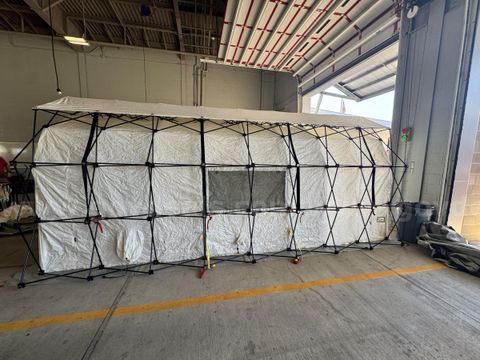 White Decon Tent