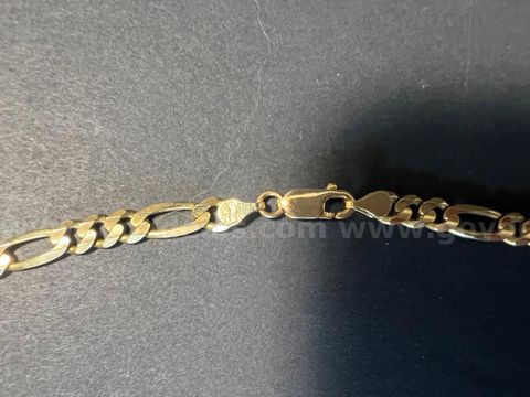 TiDDRs: 14K Solid Gold Chain Necklace – 24"/ 7mm -- 27grams of gold. Confirmed with jeweler.