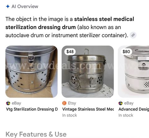 Stainless Steel medical Sterilization Dressing Drum