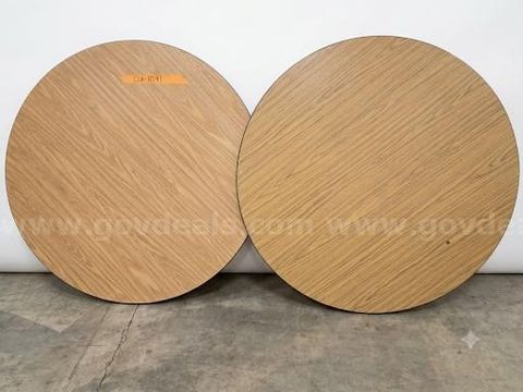 Wooden Round Classroom Tables (Lot)
