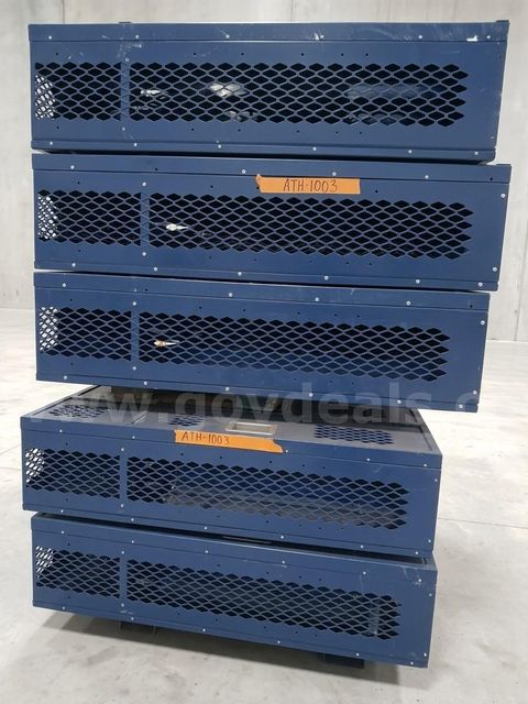Metal Blue Athletic Mesh Lockers (Lot)