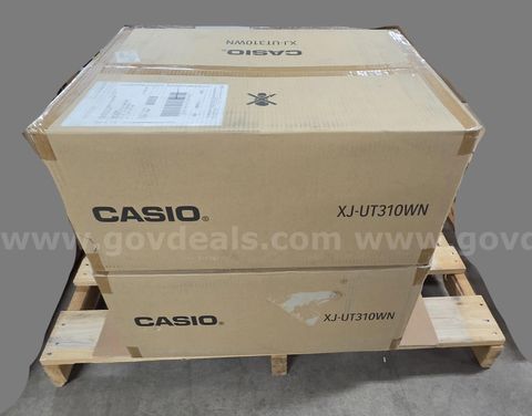 Projectors, 2 new in box: Casio XJ-UT310WN. in their original boxes and unopened.