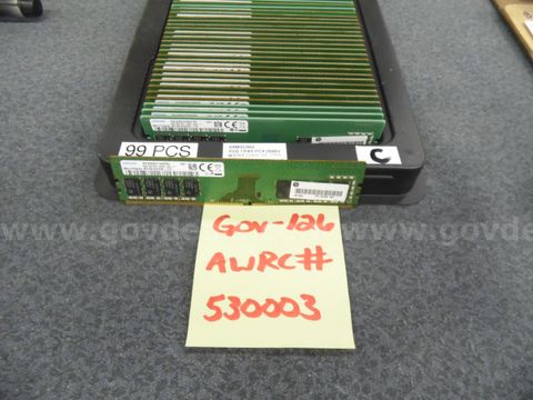 Server Memory: (99) 8 Gb 1rx8 Pc4 2666v