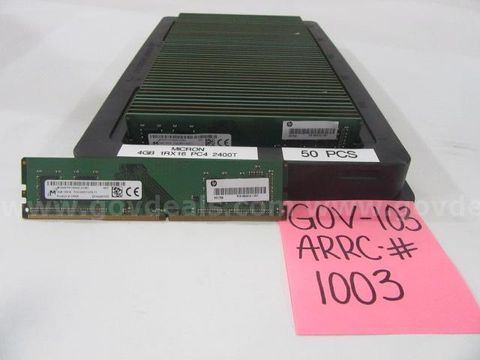 Server Memory: (150) 4GB RX16 PC4 2400T