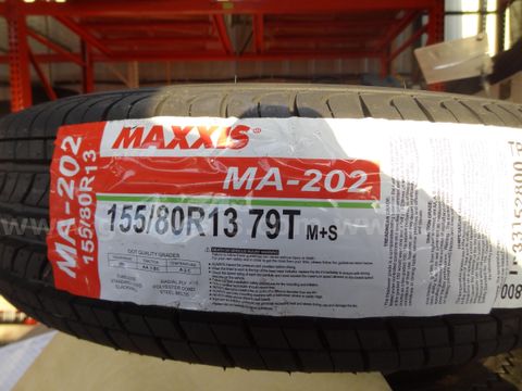 Lot of (5) MAXXIS 155/80R13 79T Tires