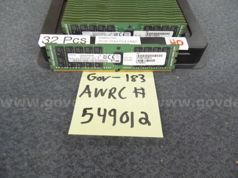 Server Memory: (32) 32 2rx4 Pc4 2400t