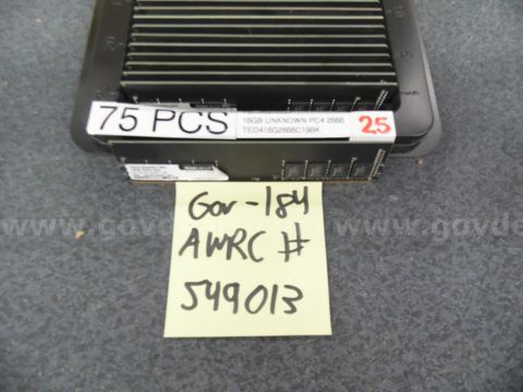 Server Memory: (75) 16 Gb Pc4 2666