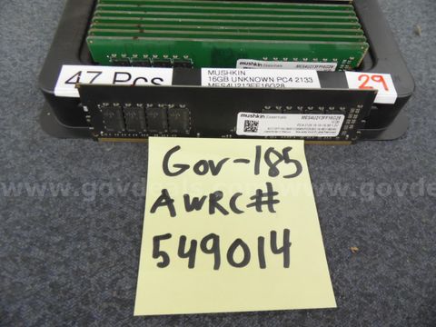 Server Memory: (47) 16 Gb Pc4 2133