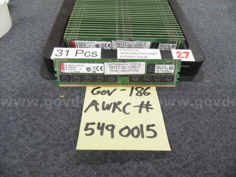 Server Memory: (31) 32 Gb 2rx4 Pc4 2400t