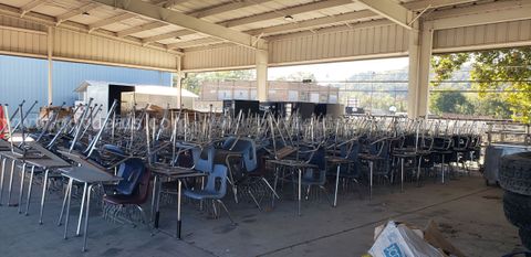 Lot of School Desks