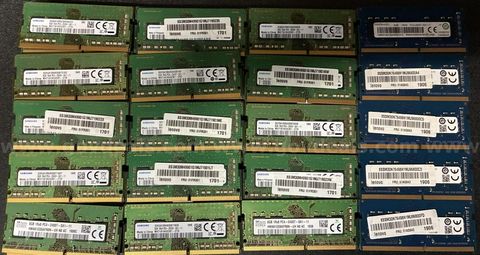 Lot of 106 used 8GB SODIMM RAM - Samsung, Kingstown, SK hynix, Micron, and Ramaxel