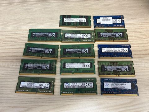 Lot of 14 used 2, 4, and 16GB SODIMM RAM - Samsung, Micron, and Nanya