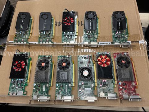 A Lot of 11 NVIDIA and AMD Used Graphics Cards