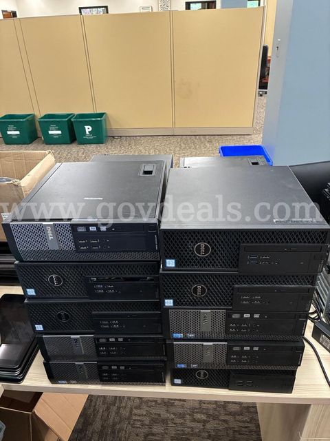 A Lot of 18 Dell Precision Tower and OptiPlex Desktop Computers