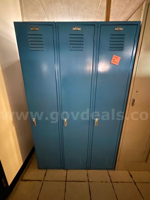 Blue Lockers-Lot Of 3 (Item 5-A)