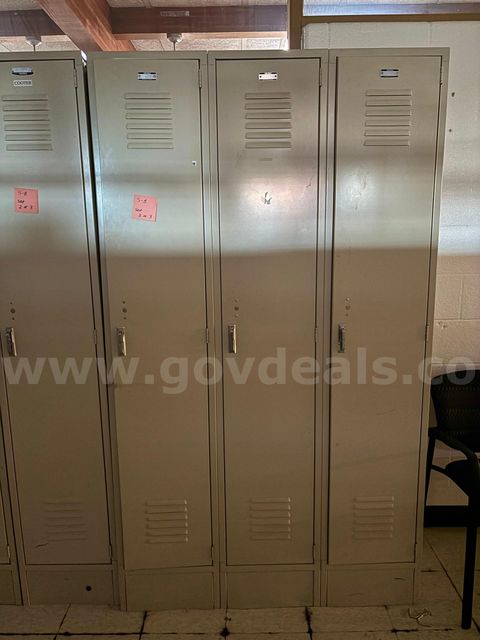 Tan Lockers-Lot Of 3 (Item 5-B)