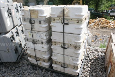 Lot of 10 US Military Pelican / Hardigg Style Cases