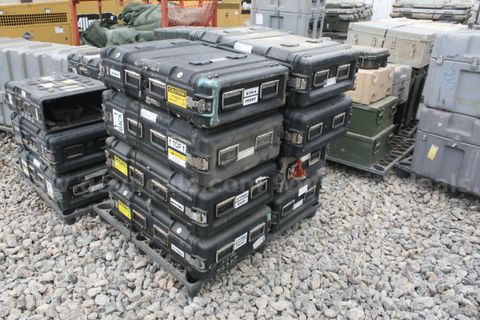 Lot of 8 US Military Pelican / Hardigg Style Cases