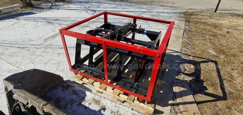 FREE SHIPPING New 48" Root Grapple Bucket – Universal SSQA 3000 PSI Hydraulic Cylinder