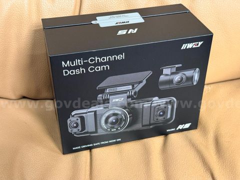 Free Shipping Factory Sealed4-Channel Dash Cam with Front Rear & Interior Cameras, 128GB Card