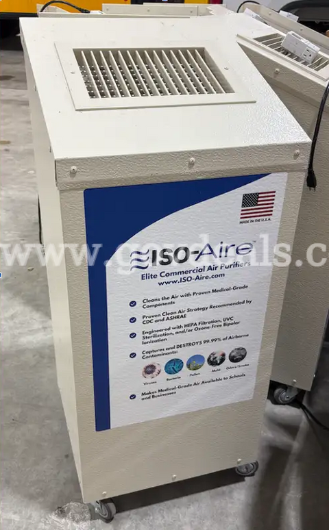Lot of (9) ISO-Aire Commercial Air Purifiers
