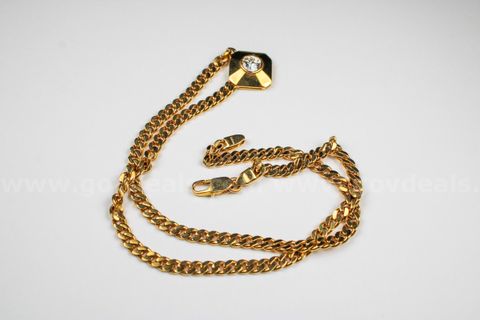 18kt Gold and Diamond Solitaire Pendant