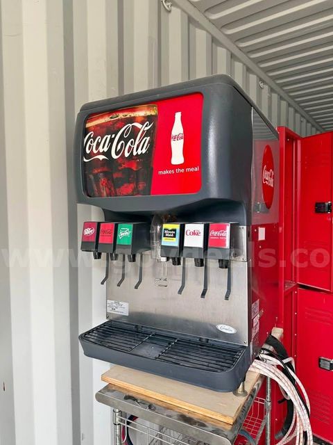 Commercial Coca-Cola ice and beverage fountain dispenser unit