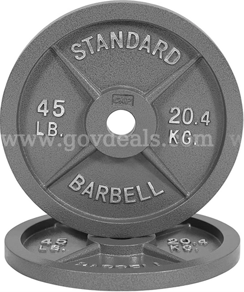 Lot Of (22) 45 lbs Iron Weights