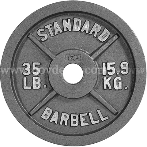 Lot Of (22) 35 lbs Iron Weights