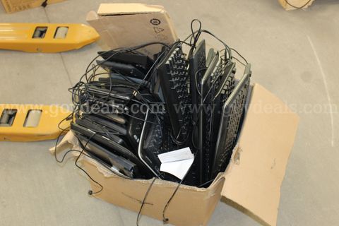 large lot of keyboards and mice
