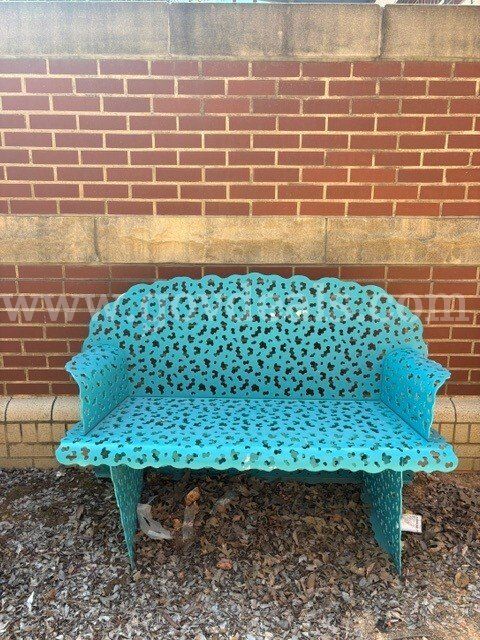 Blue Bench, with Arms
