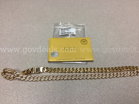 Gold and Moissanite Necklace, weight: 15.0ct, Color : D, (Retail $1,900.00)
