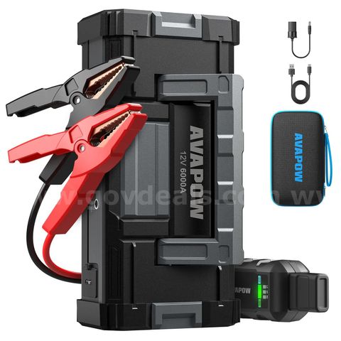 SHIPPING AVAILABLE AVAPOW A68 Jump Starter, 18W QC3.0 Fast Charge Car Battery Booster Pack, 16 LED Portable(A-68u)