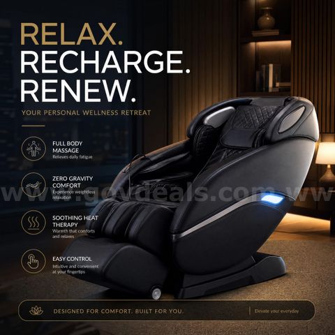 (CA) Local Pick-Up Only COTORI OOTRI-N900 FULL BODY ELECTRIC MASSAGE CHAIR (LAF060)